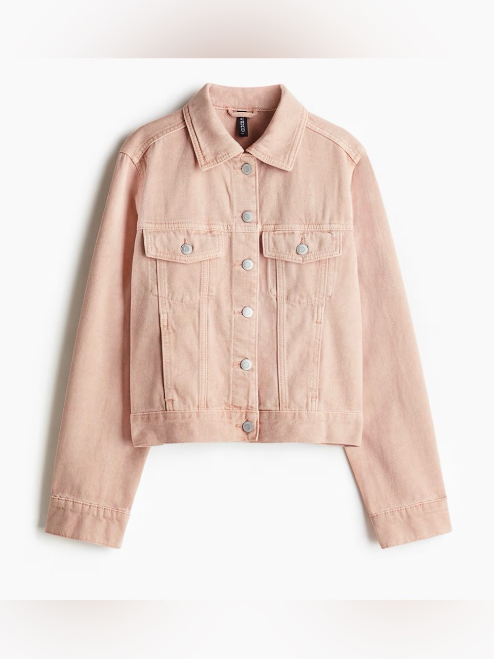 H&M Dusty Pink Denim Jacket